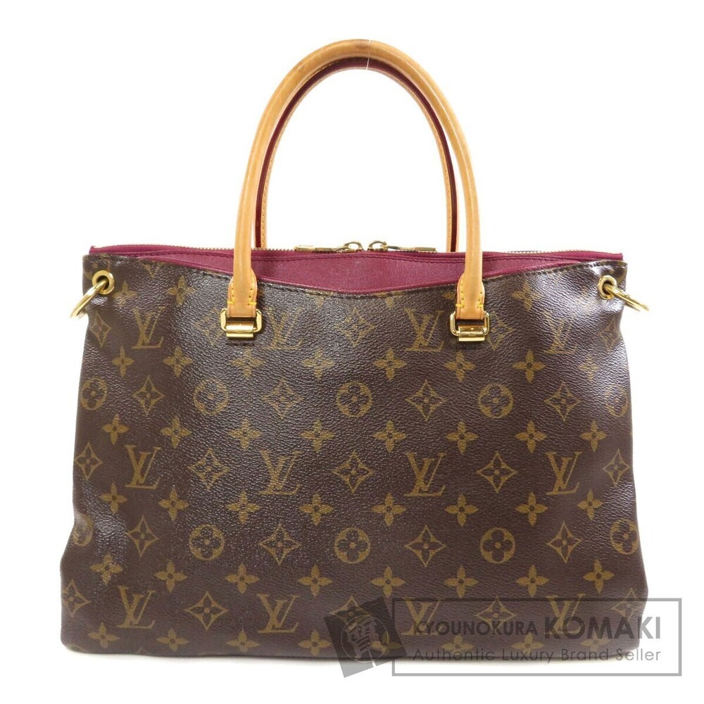 Louis Vuitton Pallas Top Handle Bag Monogram Canvas Brown